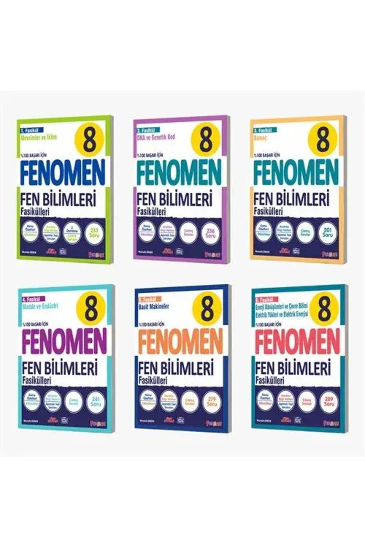 1_org_zoom Fenomen Okul 8. Sınıf Fen Bilimleri Fasikül Seti (1-2-3-4-5-6. Sayılar) - Görsel 1