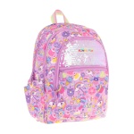 Kids Kız Çocuk (Lila - Pullu Sweet Desenli) Dört Gözlü Okul Sırt Çantası - L5215