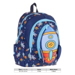 Kids Üç Gözlü (Erkek Çocuk) Okul Sırt Çantası (Roket Detaylı) - L5260 - Görsel 4