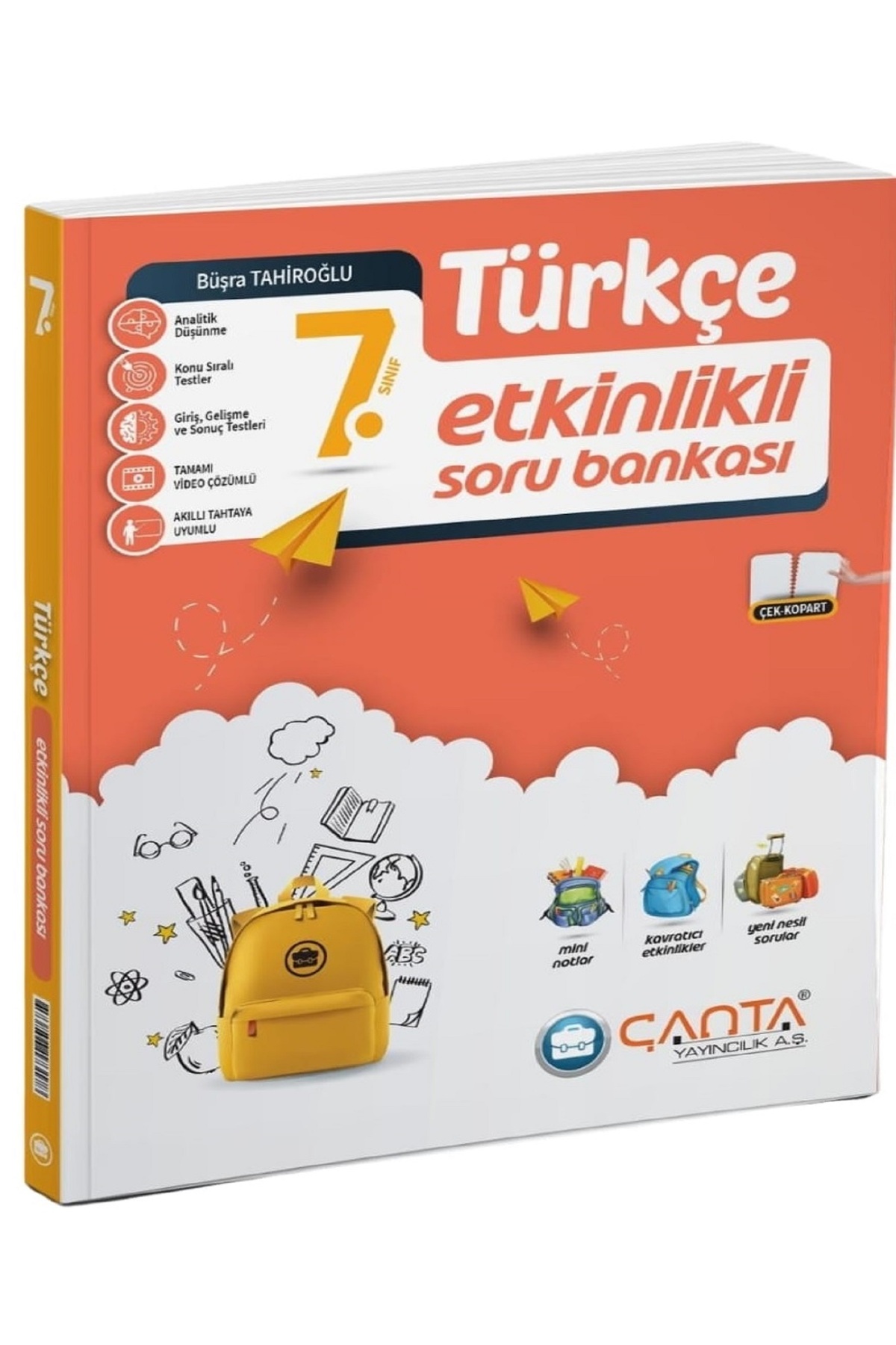 1_org_zoom Çanta Yayınları 7. Sınıf Türkçe Etkinlikli Kazanım Soru Bankası Yeni - Görsel 1