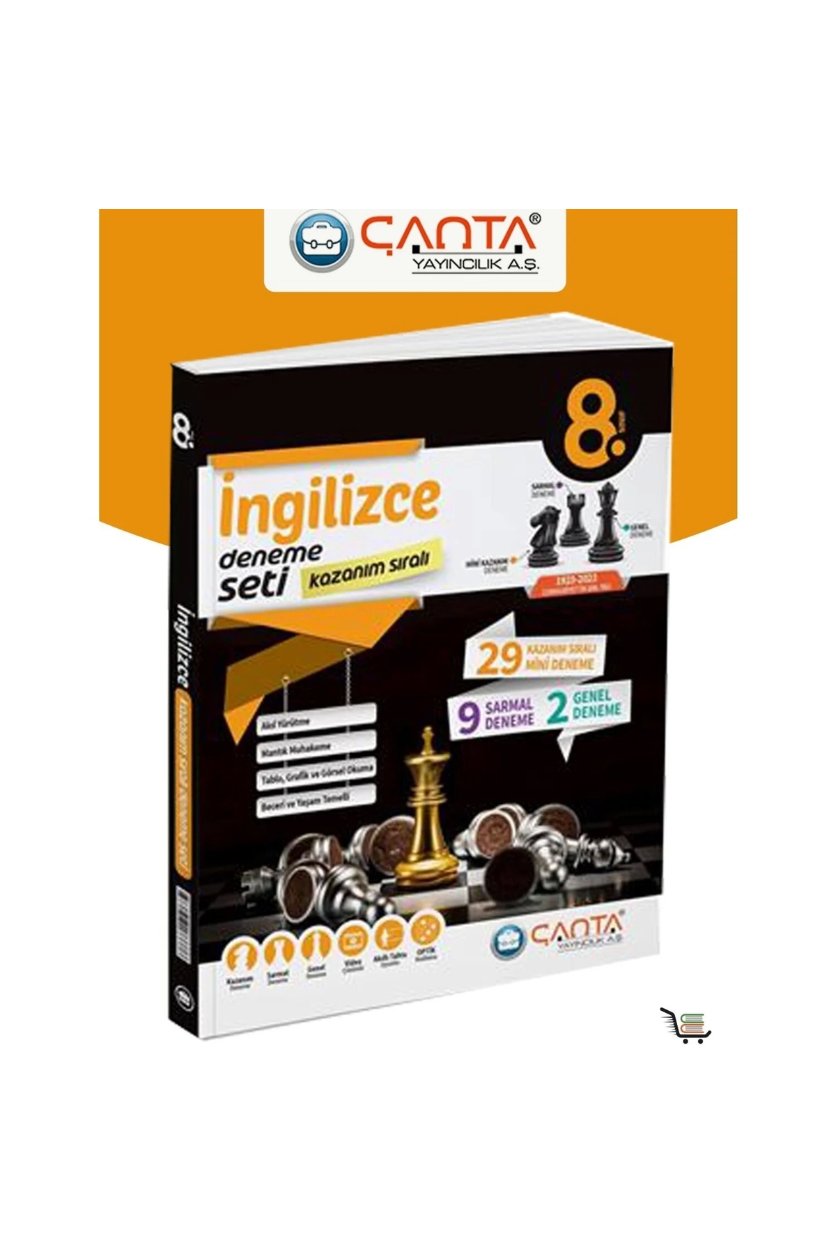 1_org_zoom Çanta 8. Sınıf İngilizce Kazanım Sıralı Deneme Seti - Görsel 1