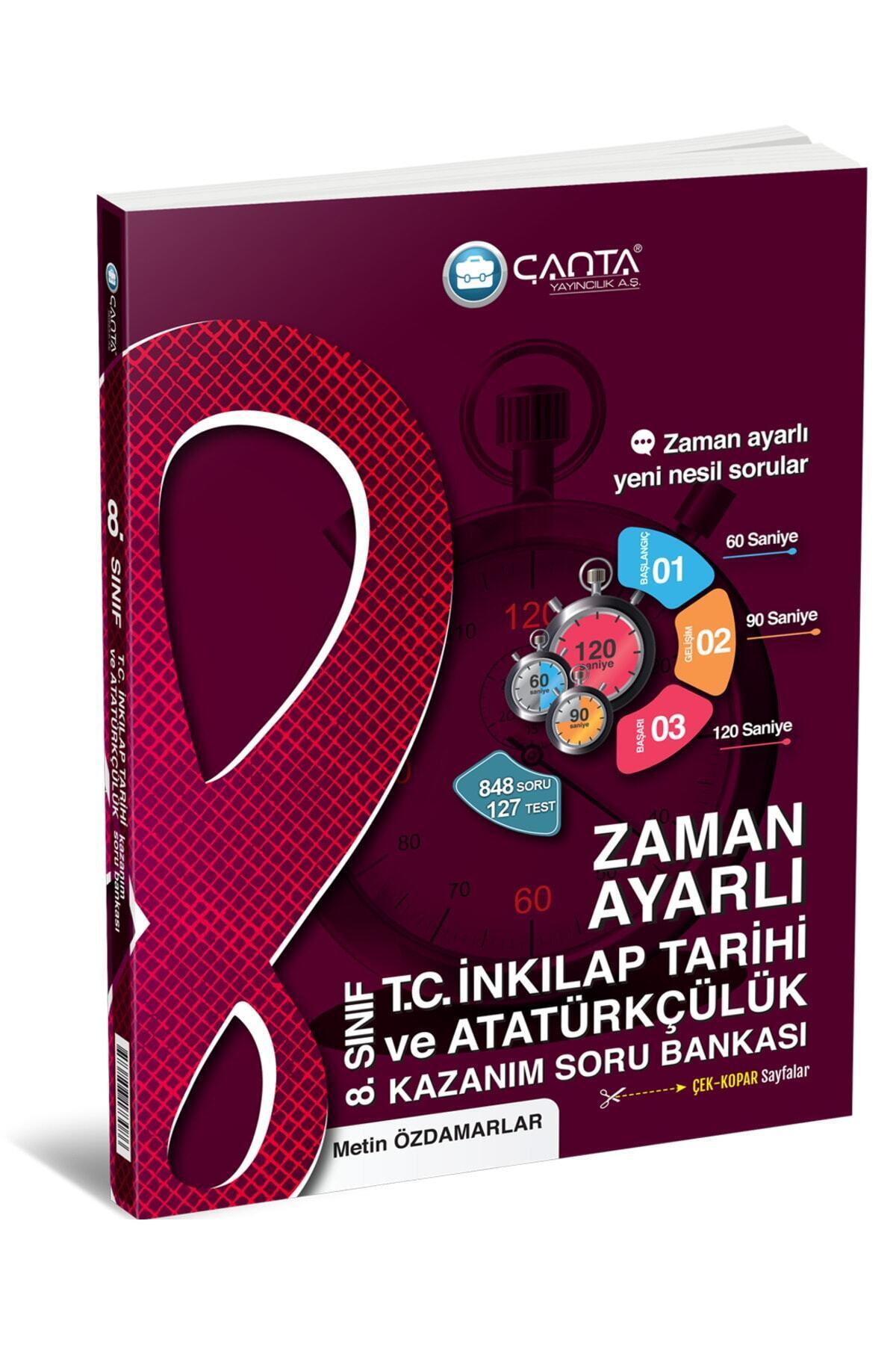1_org_zoom Çanta Yayınları 8 Sınıf Inkılap Tarihi Zaman Ayarlı Kazanım Soru Bankası - Görsel 1