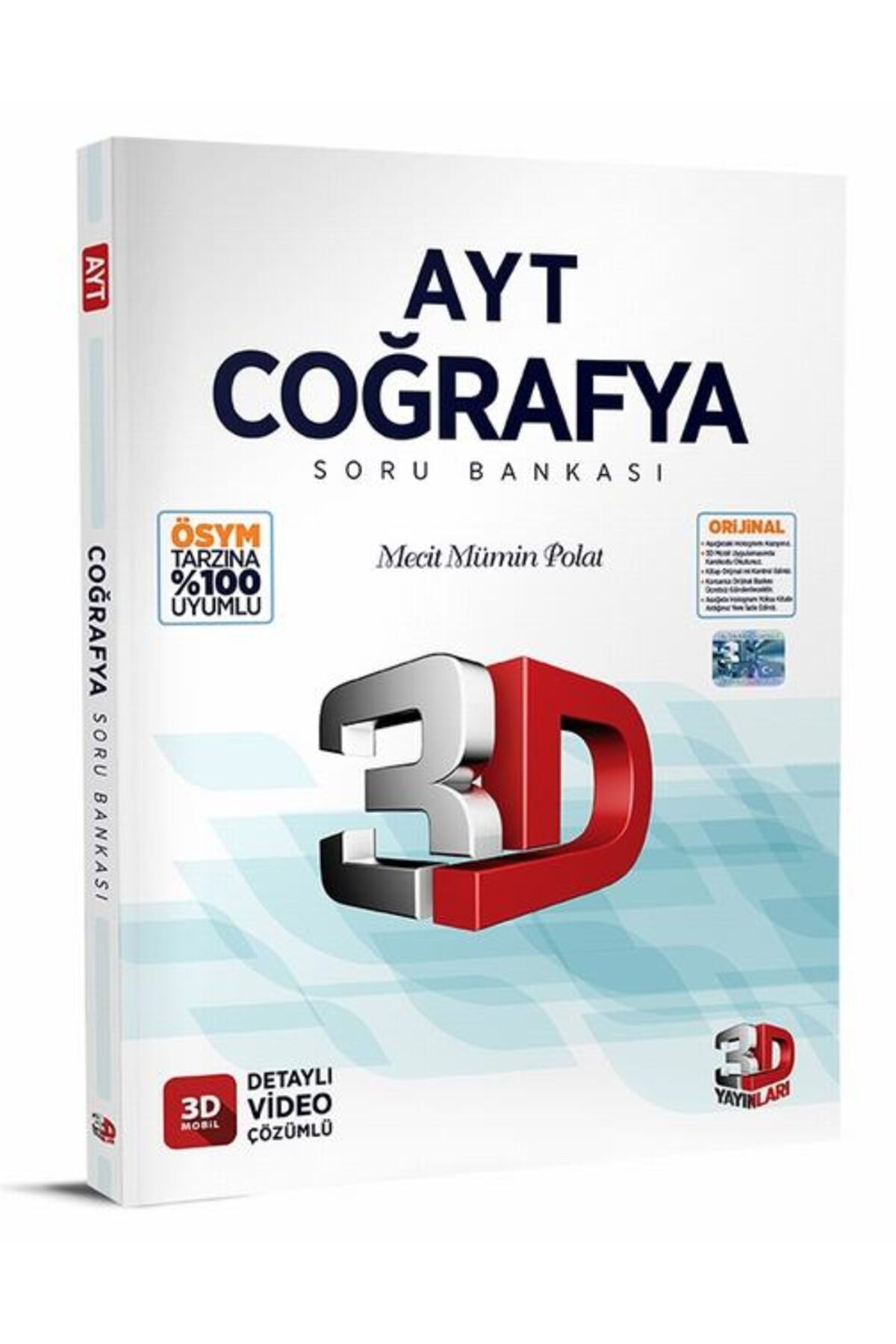 1_org_zoom 3D Yayınları Ayt Coğrafya Soru Bankası - Görsel 1