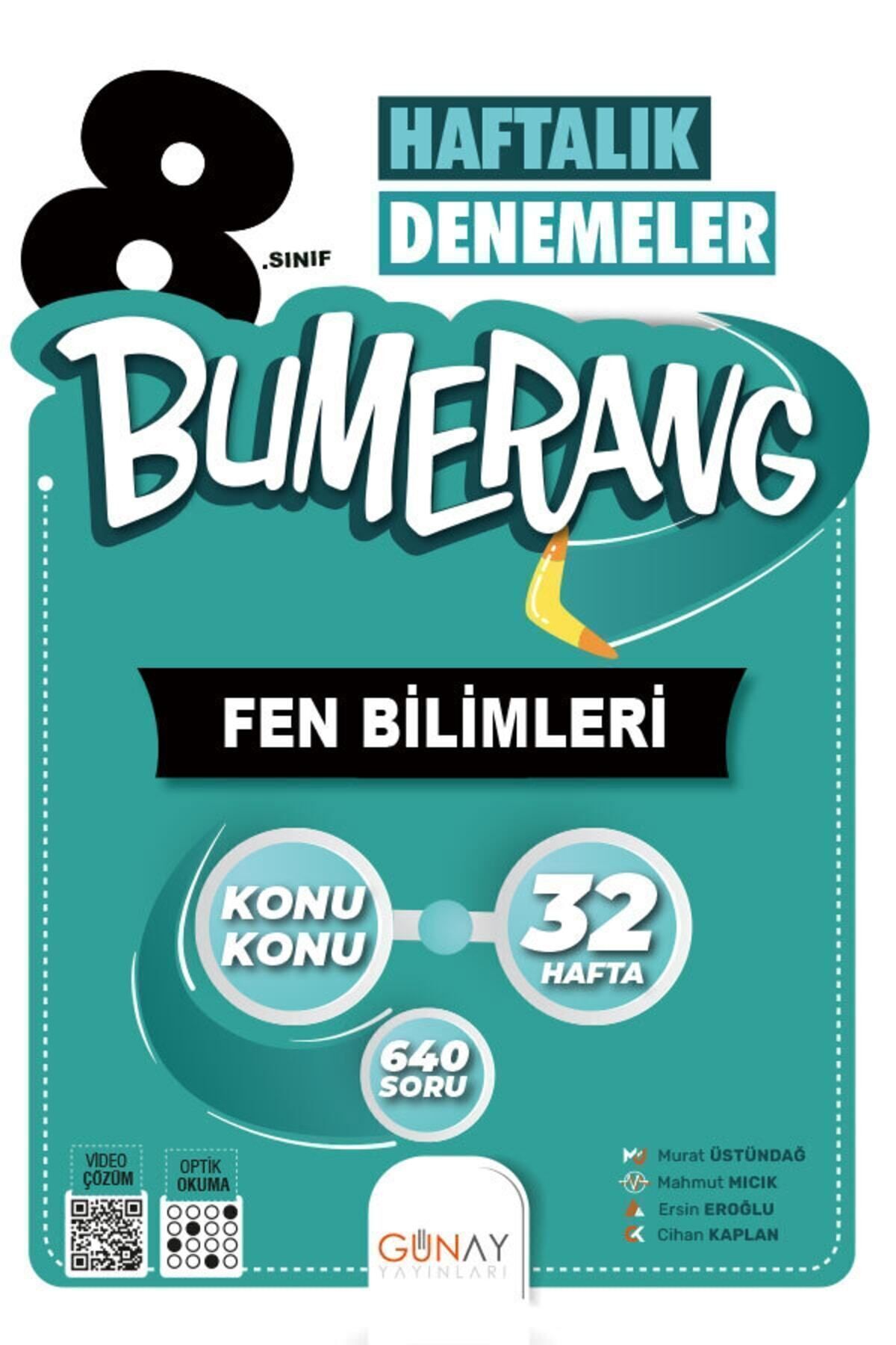 1_org_zoom Günay Yayınları 8. Sınıf 32 Haftalık Bumerang Fen Bilimleri Deneme 2025-2026 - Görsel 1