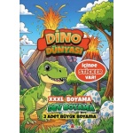 Mavi Boncuk Eğitim Dino Dünyası Stickerlı XXXL Dev Boyama Kitabı 2’li Set