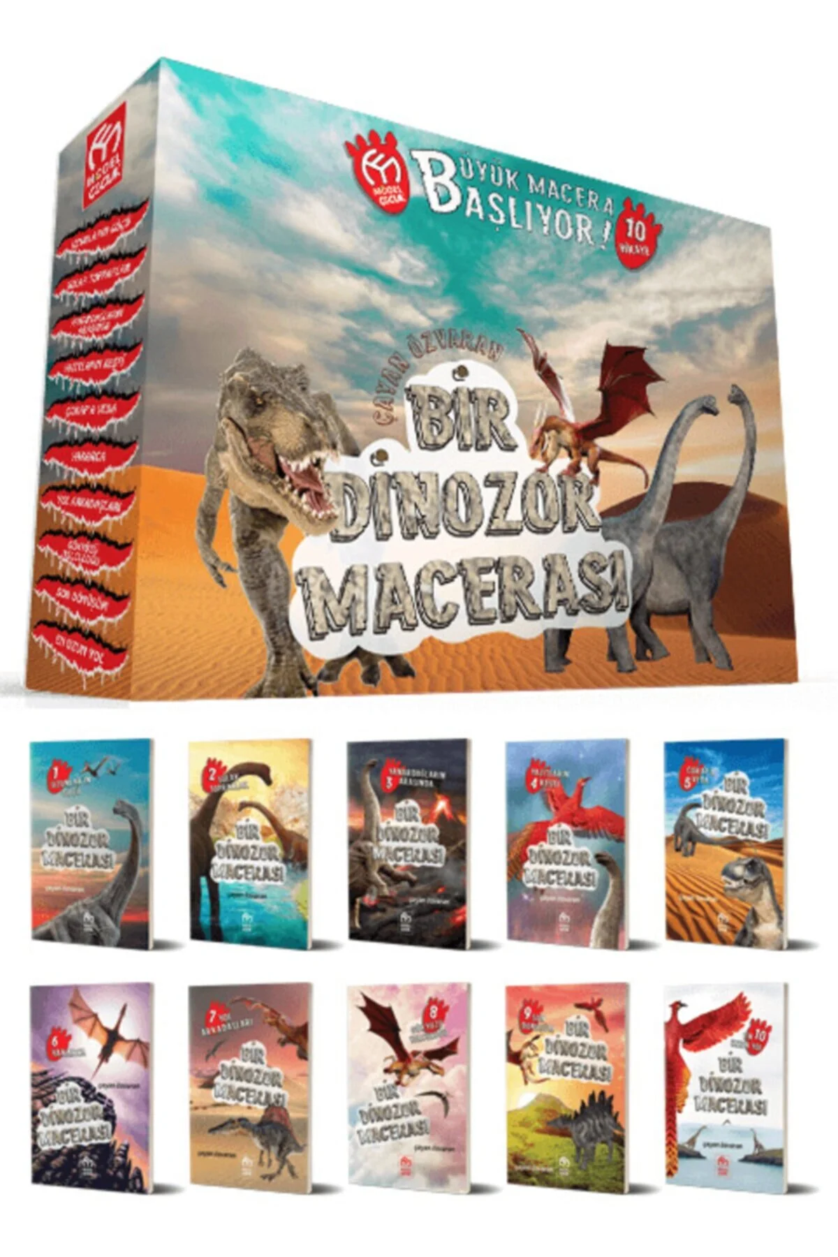 bir-dinozor-macerasi-hikaye-serisi-10-kitap-model-egitim-yayincilik Model Eğitim Yayıncılık Bir Dinozor Macerası Hikaye Serisi (10 Kitap) - Görsel 1