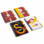 Timon Galatasaray Lisanslı Bloknot Planlayıcı Ayraçlı Spiralli Karton Kapak No: K.607559