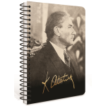 Gıpta Ajanda Atatürk 17x24 Spiralli Sert Kapak 409-AKK