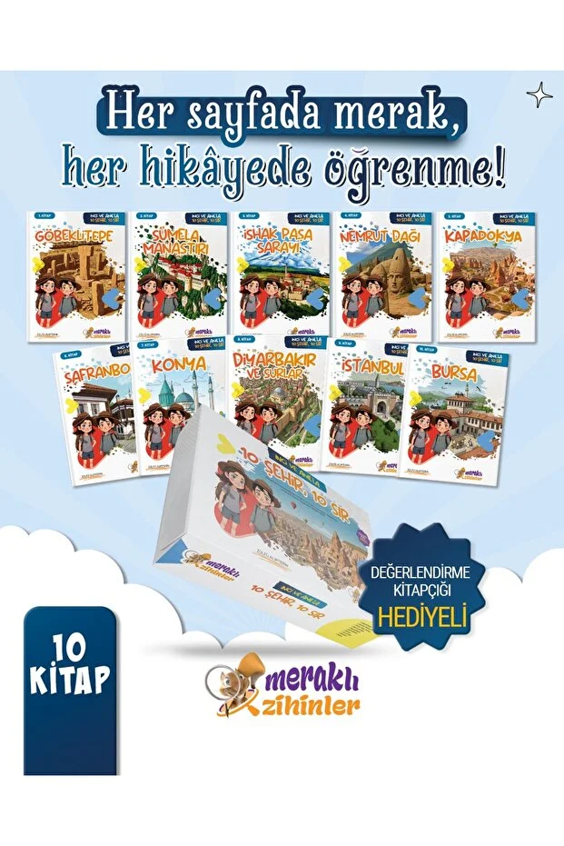 Meraklı Zihinler Yayınevi | İnci ve Anıl'la 10 Şehir 10 Sır