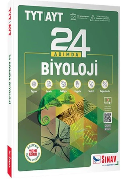 sinav-yayinlari-tyt-ayt-biyoloji-24-adimda-konu-anlatimli-soru-bankasi Sınav Yayınları TYT AYT Biyoloji 24 Adımda Konu Anlatımlı Soru Bankası - Görsel 1