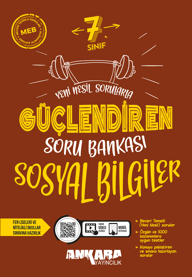 7-Sinif-Sosyal-Bilgiler-Guclendiren-Soru-Bankasi_1-2026 Ankara Yayıncılık 7. Sınıf Sosyal Bilgiler Güçlendiren Soru Bankası Güncel - Görsel 1