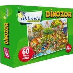 60 Parça Puzzle Dinozor Aklımda Zeka Oyunları