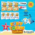 İlkokulluyum Yayınları 3. Sınıf Keşif Takımı Tatilde Eğitim Seti Tatil Kitabı
