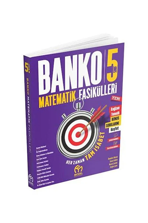 banko-5-matematik Model Eğitim Yayınları 5.Sınıf Banko Matematik Fasikülleri (6 fasikül) Güncel - Görsel 1