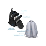 Smart Bags Sırt Çantası Okul Boyu Kalem Kutusu Hediyeli 3235 Lila - Görsel 4