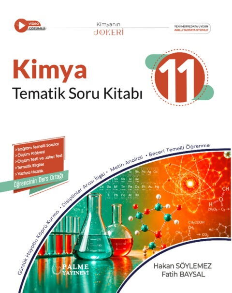 palme-yayinlari-11-sinif-kimya-j_MTA4NTIzMDMzNQ==_1-2026 Palme Yayınları 11. Sınıf Kimya Joker Tematik Soru Kitabı - Görsel 1
