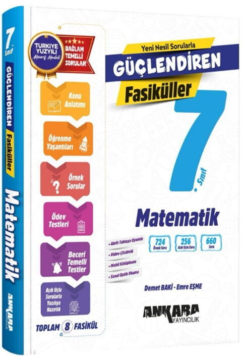 ankara-yayincilik-7-sinif-matema_MTA4NzIwNDgzMA==_1-2026 Ankara Yayıncılık 7. Sınıf Matematik Güçlendiren Fasikül Set 2026-2027 - Görsel 1